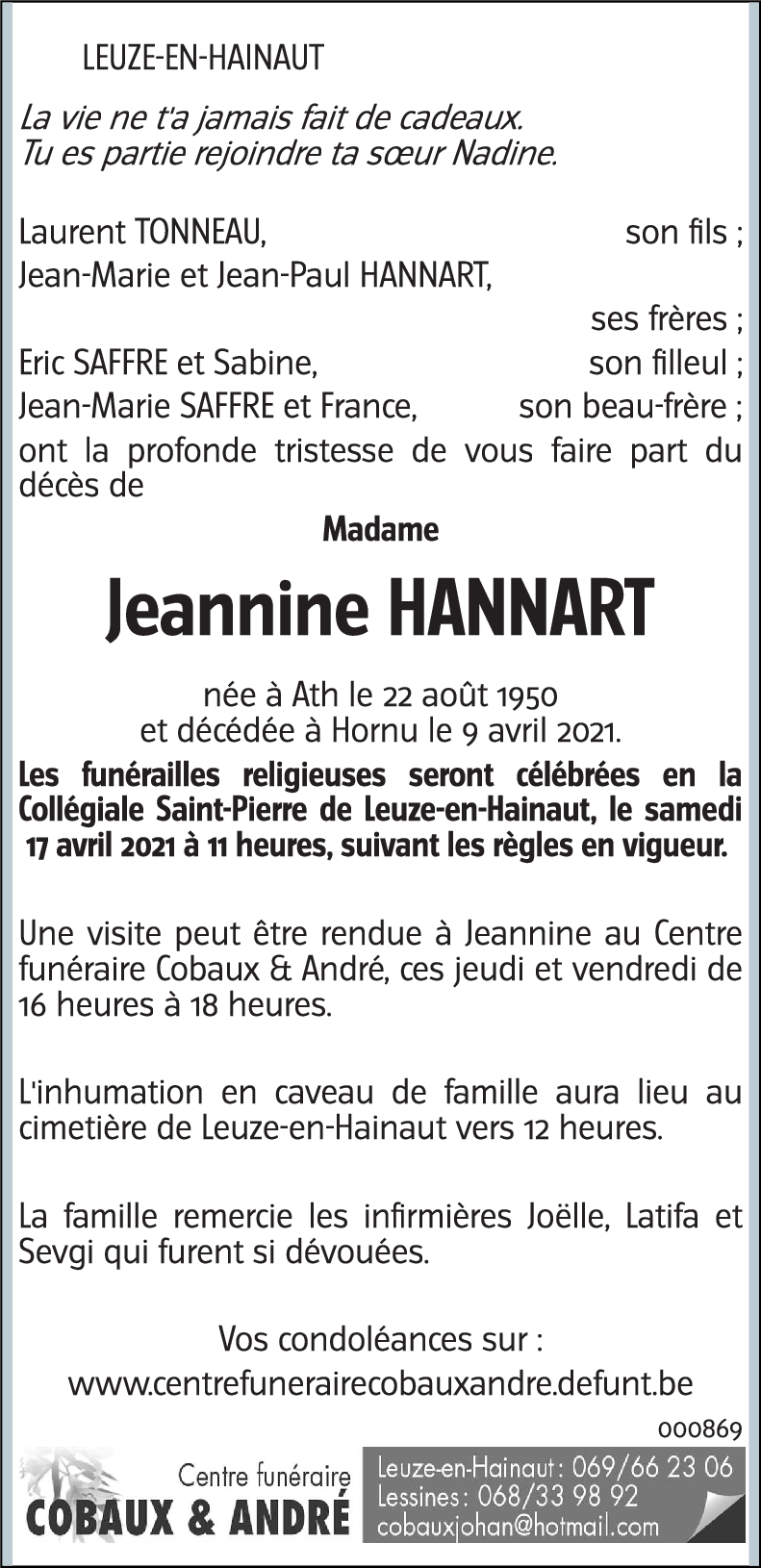 Jeannine HANNART