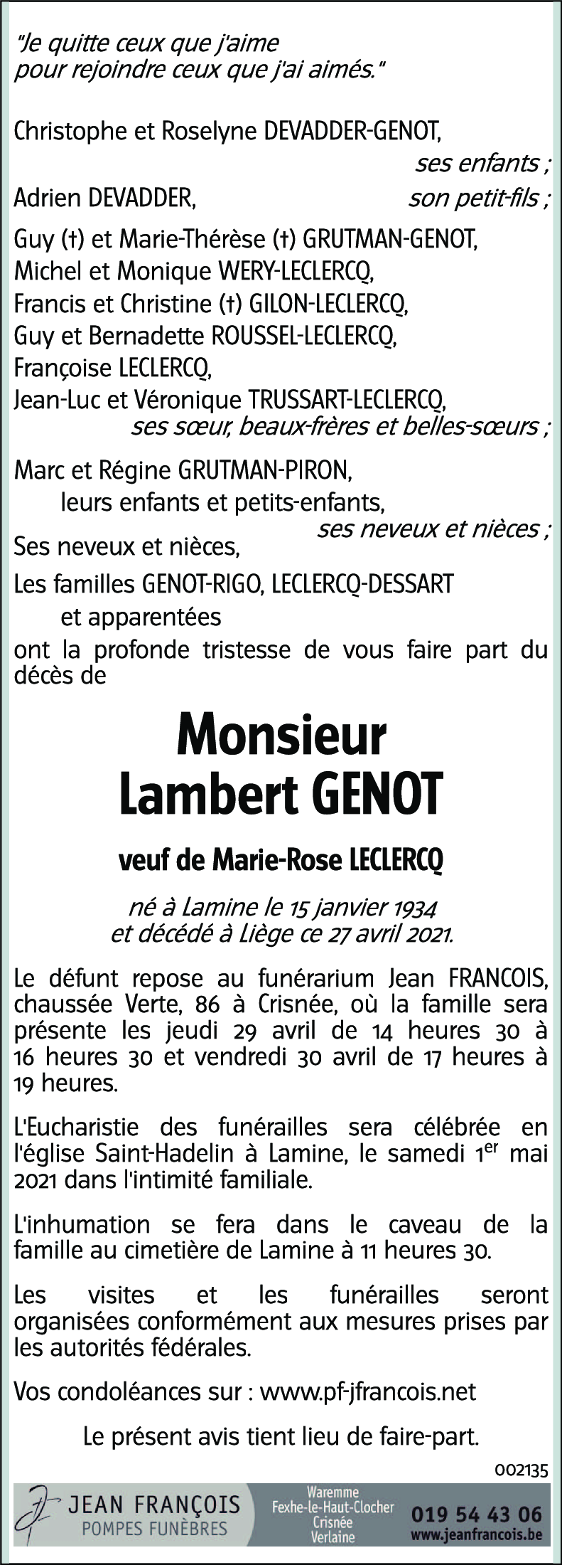 Lambert GENOT