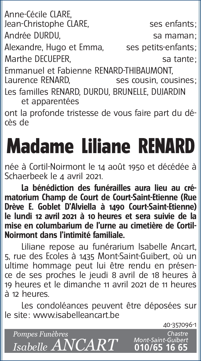 Liliane RENARD