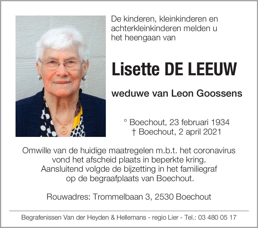 Lisette De Leeuw