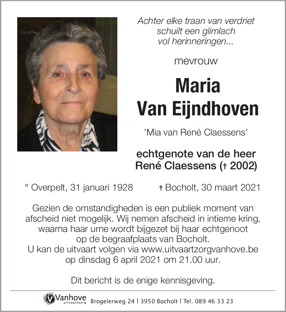 Maria Van Eijndhoven