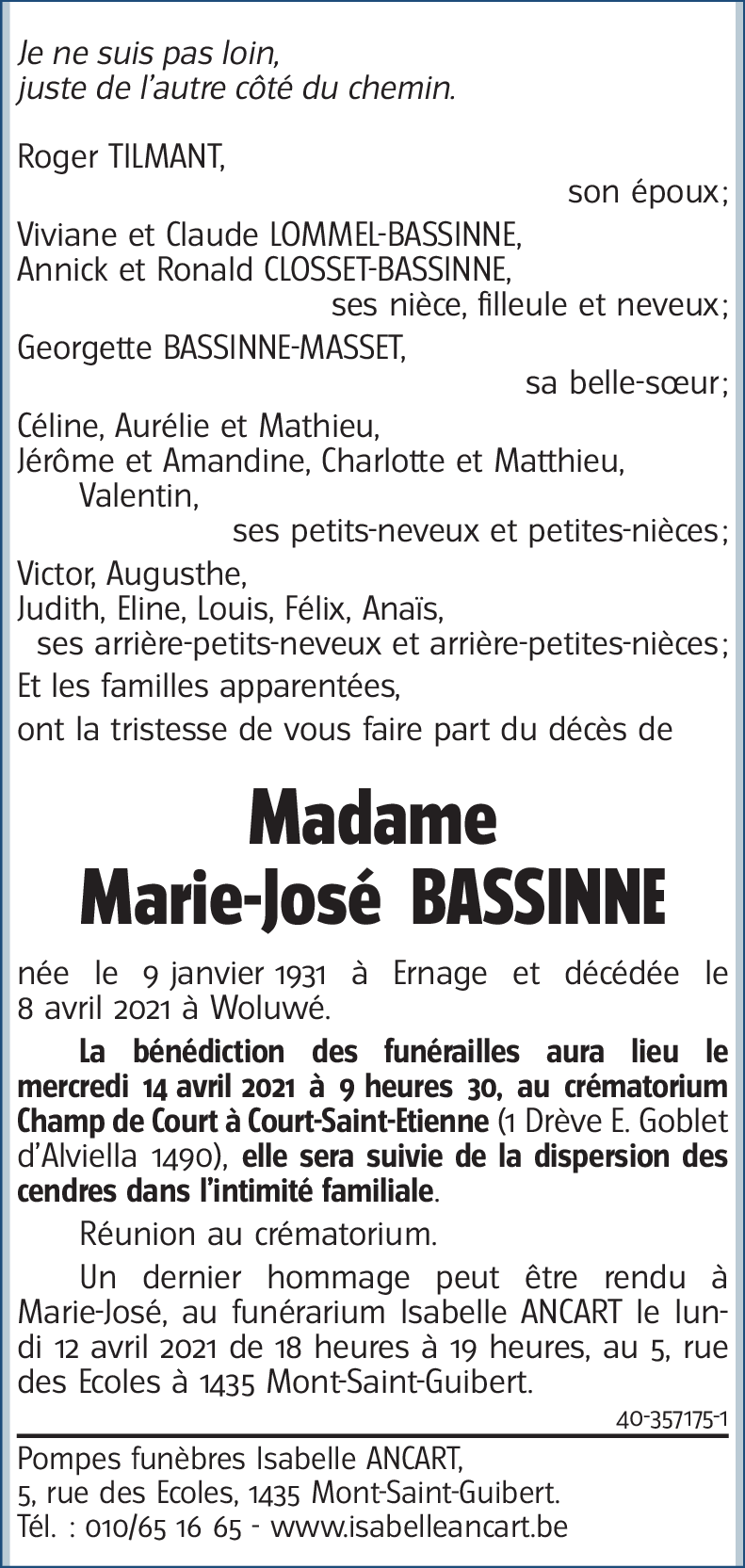 Marie-José BASSINNE