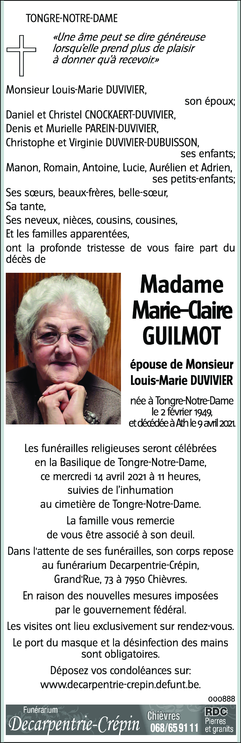 Marie–Claire GUILMOT