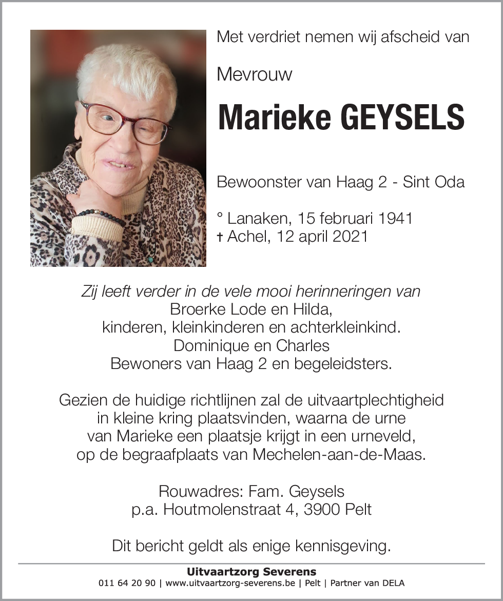 Marieke Geysels