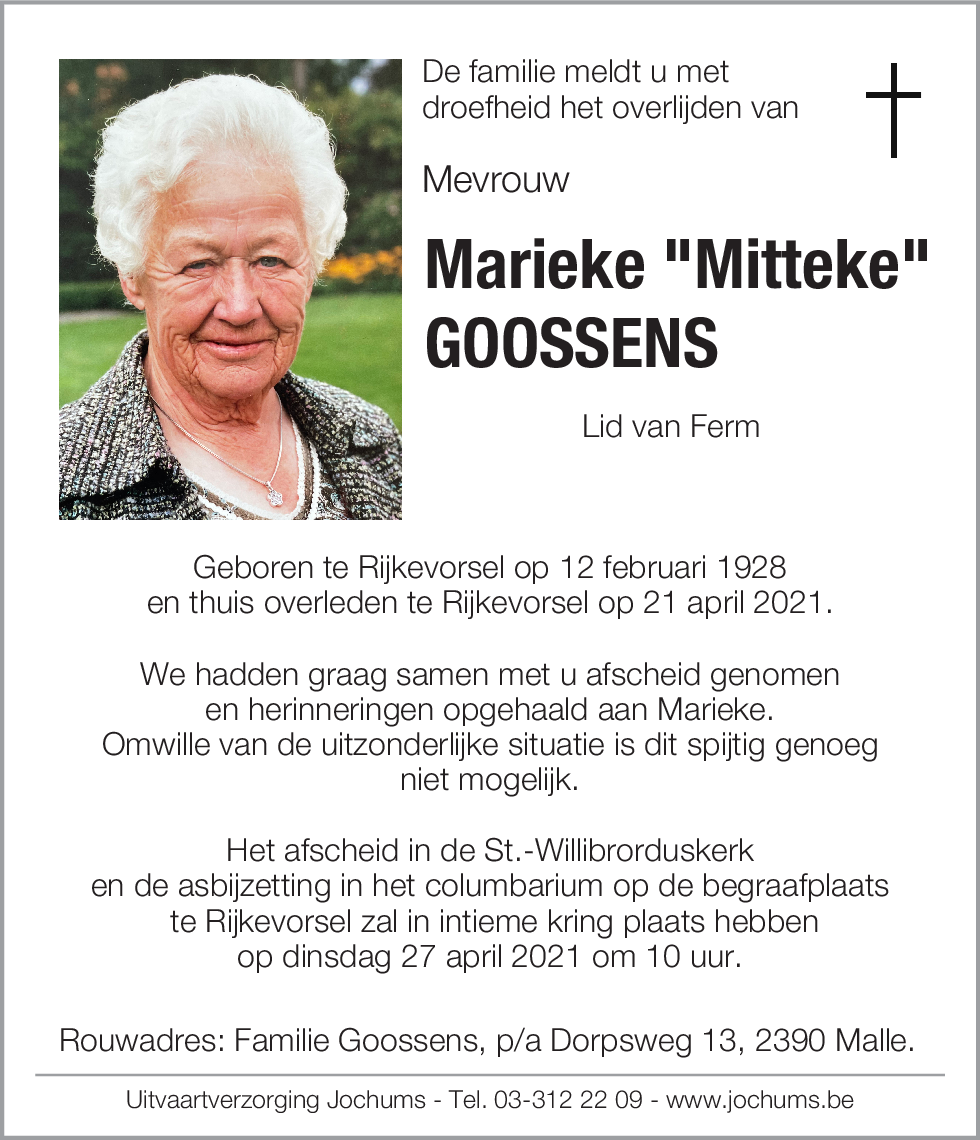 Marieke Goossens