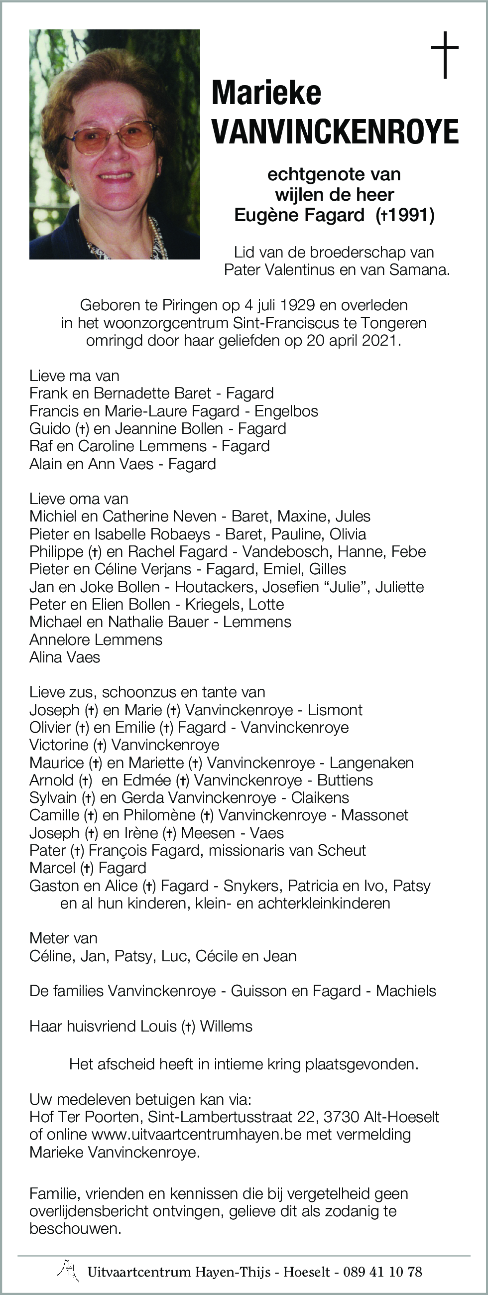 Marieke VANVINCKENROYE