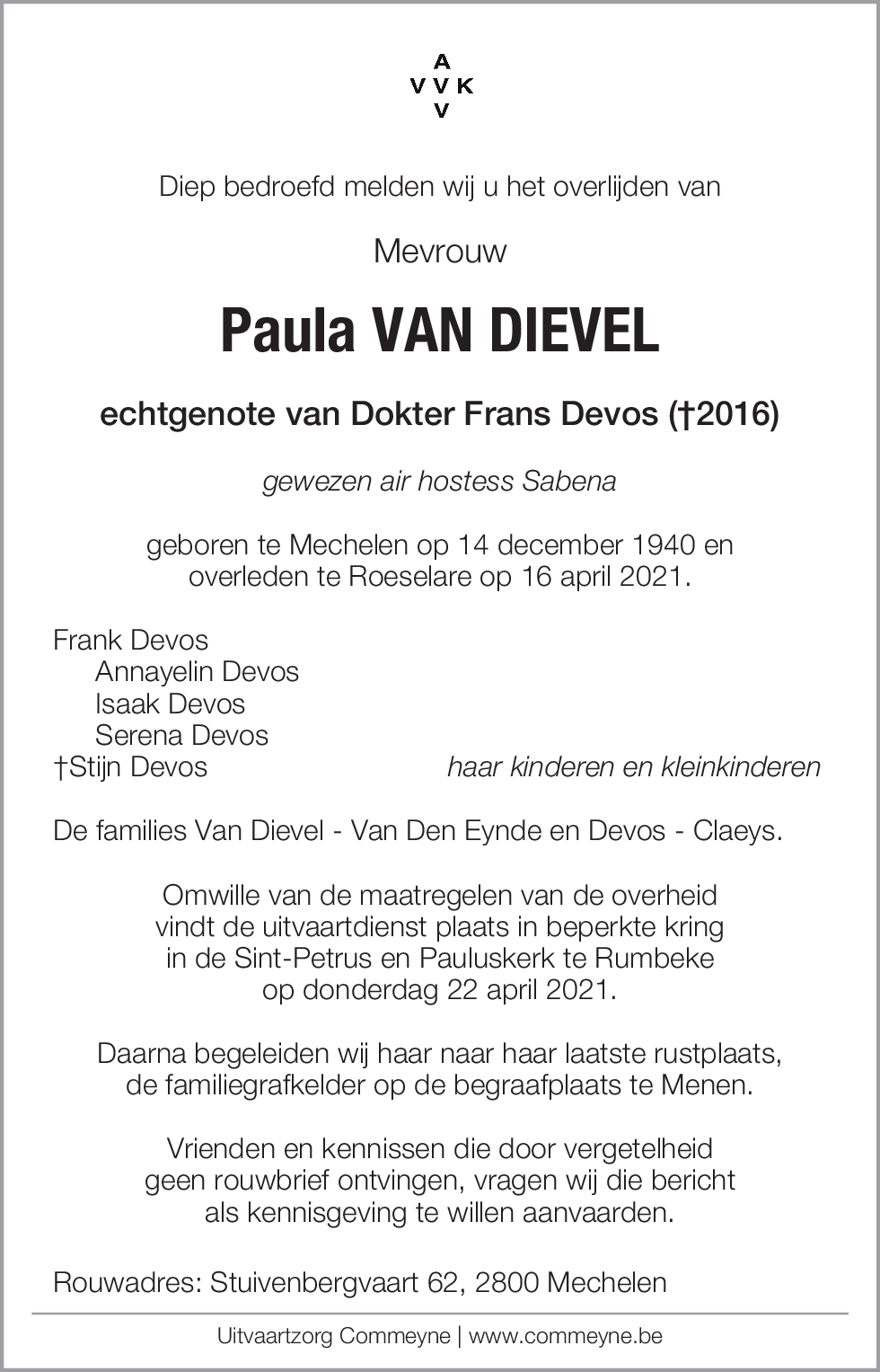 Paula Van Dievel