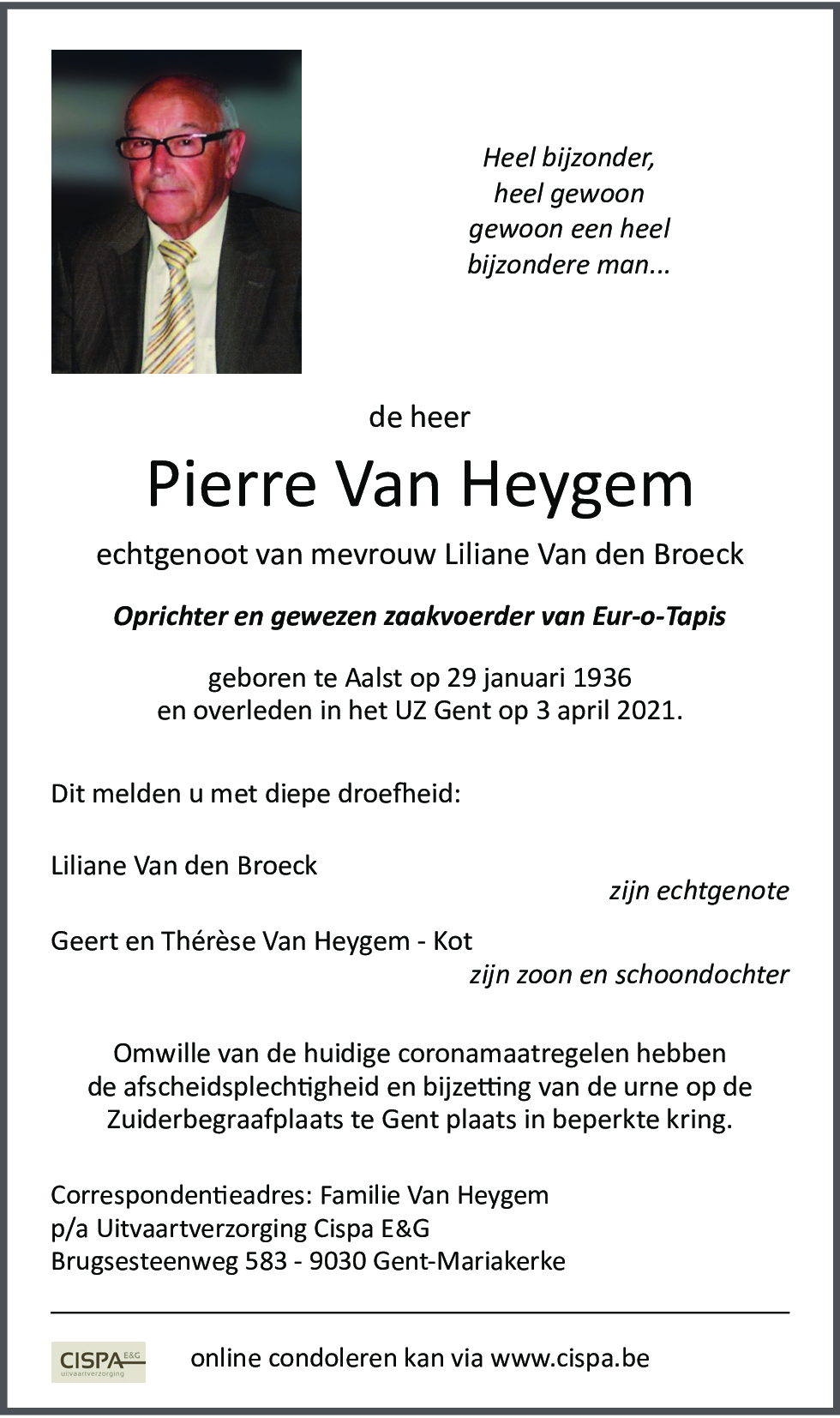 Pierre Van Heygem