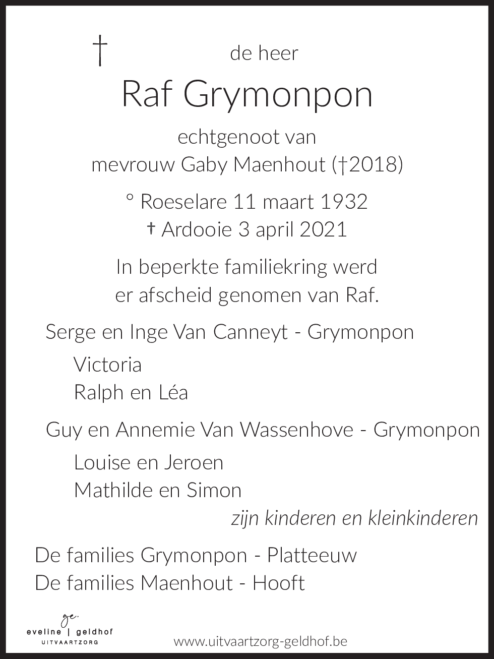 Raf Grymonpon
