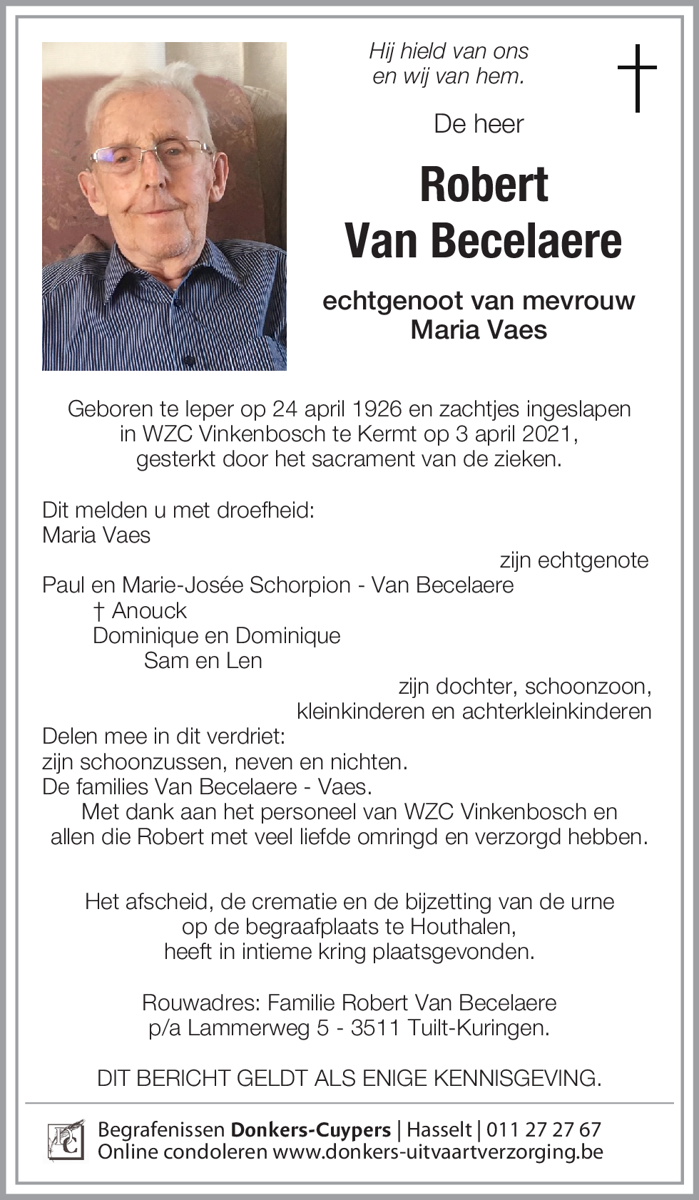 Robert Van Becelaere
