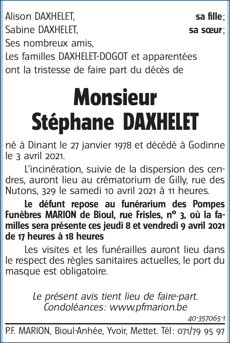 Stéphane DAXHELET