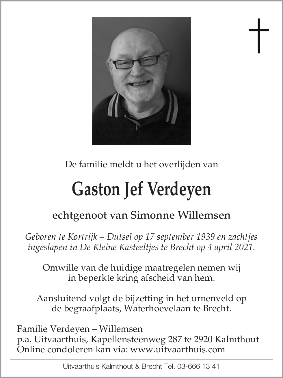 Verdeyen Gaston Jef