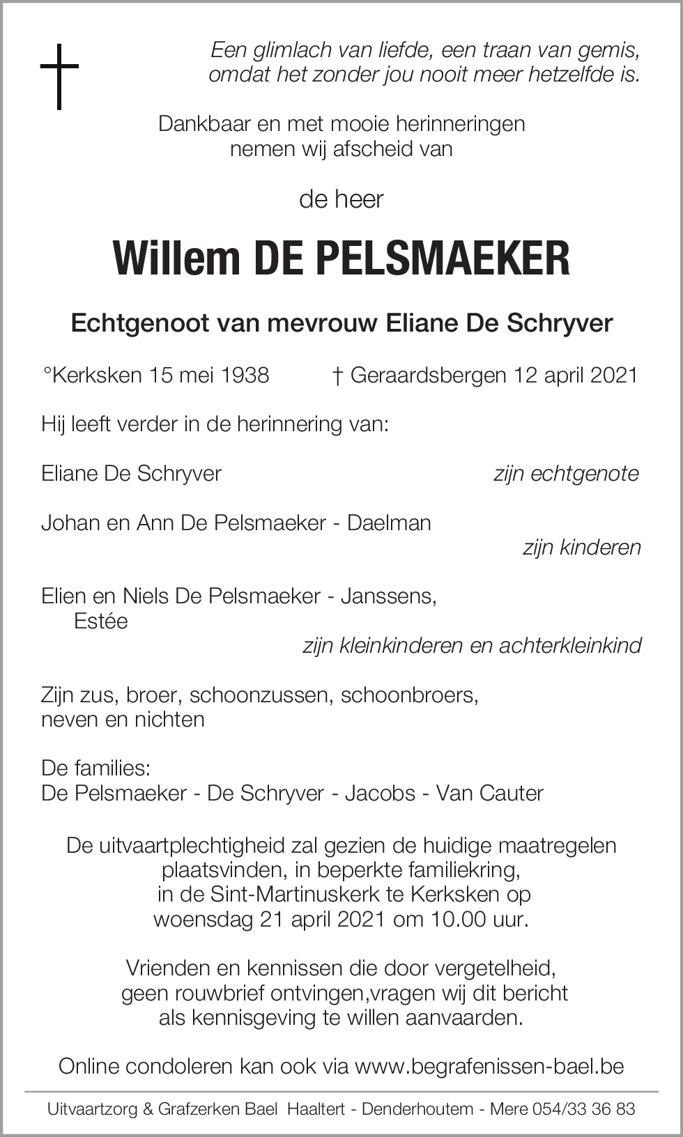 Willem De Pelsmaeker