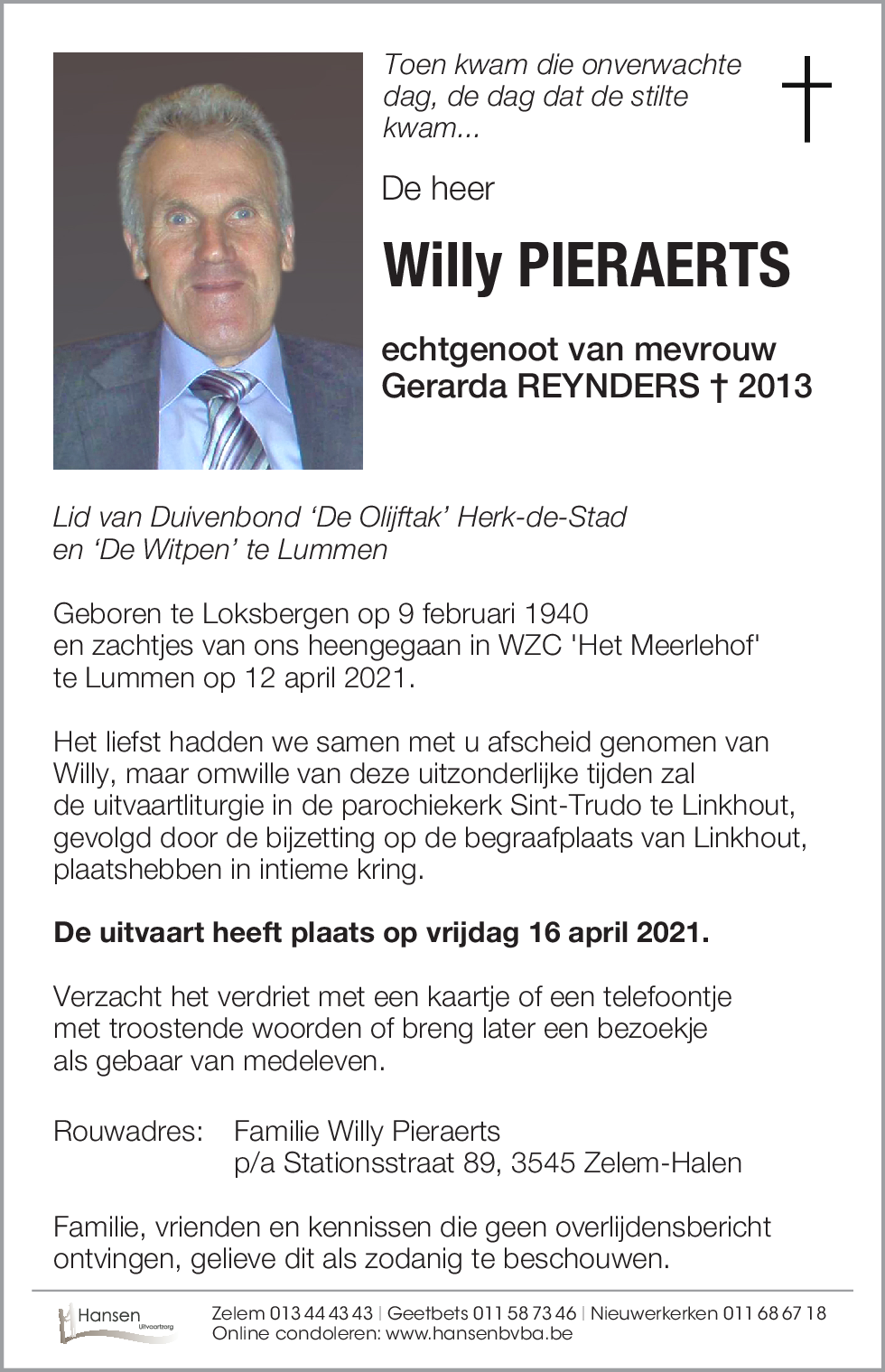Willy PIERAERTS