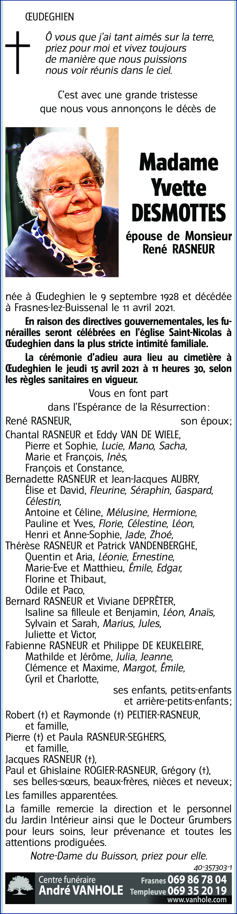 Yvette DESMOTTES