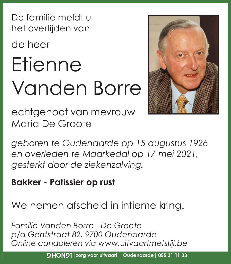 Etienne Vanden Borre