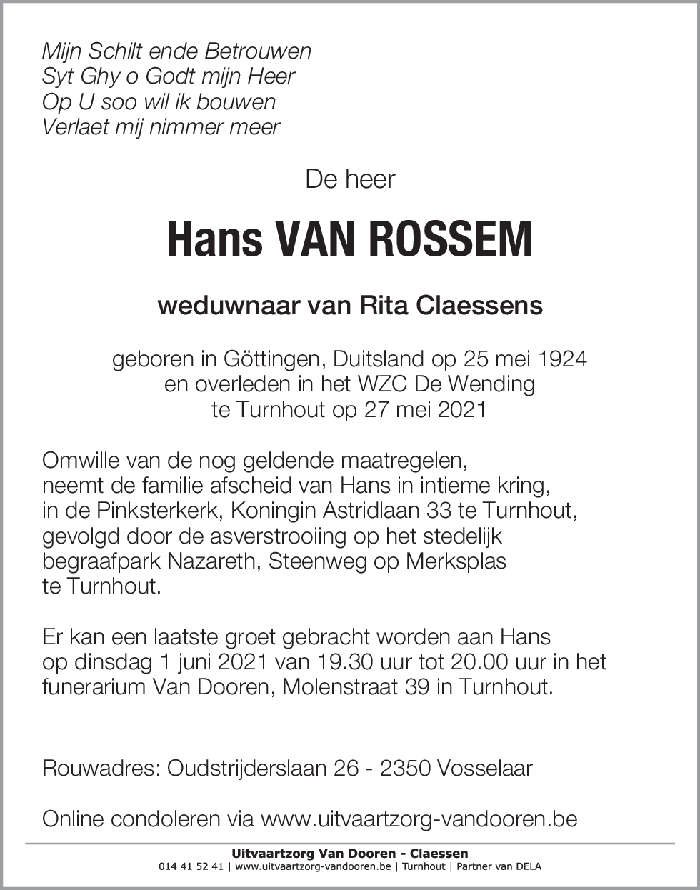 Hans van Rossem