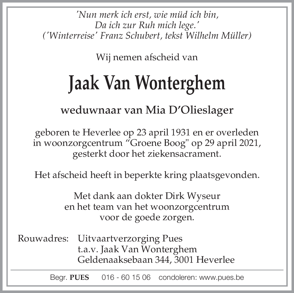 Jaak Van Wonterghem