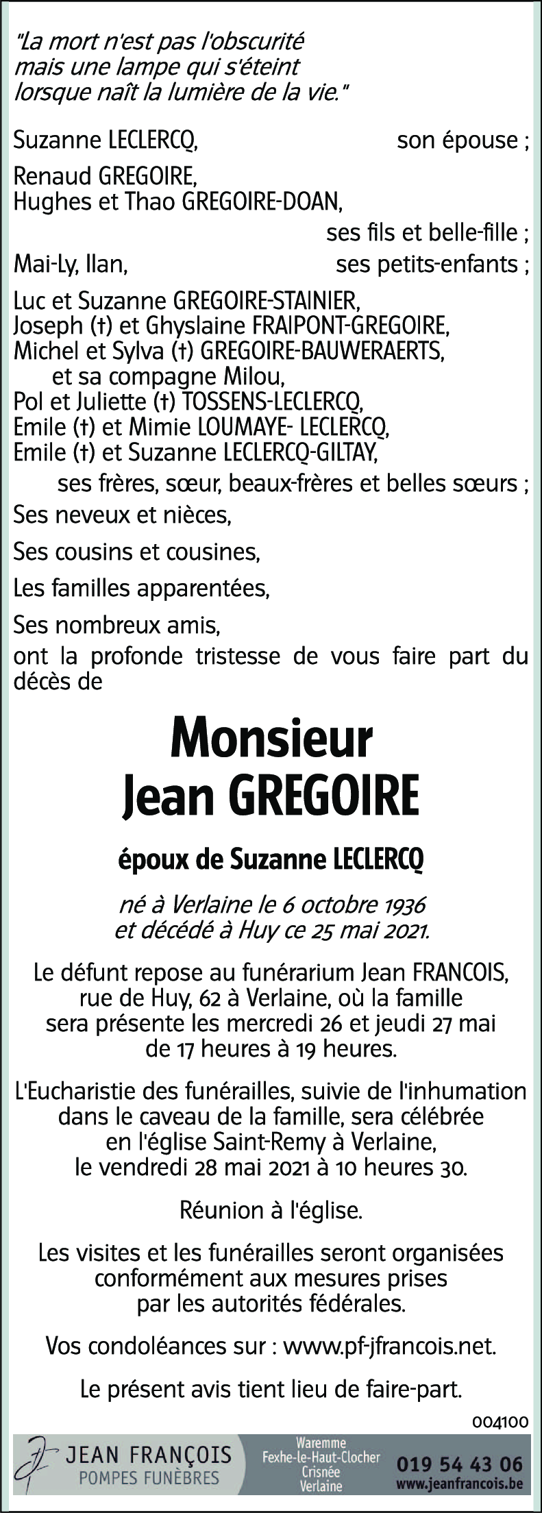 Jean GREGOIRE