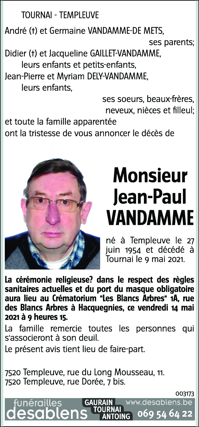 Jean-Paul VANDAMME