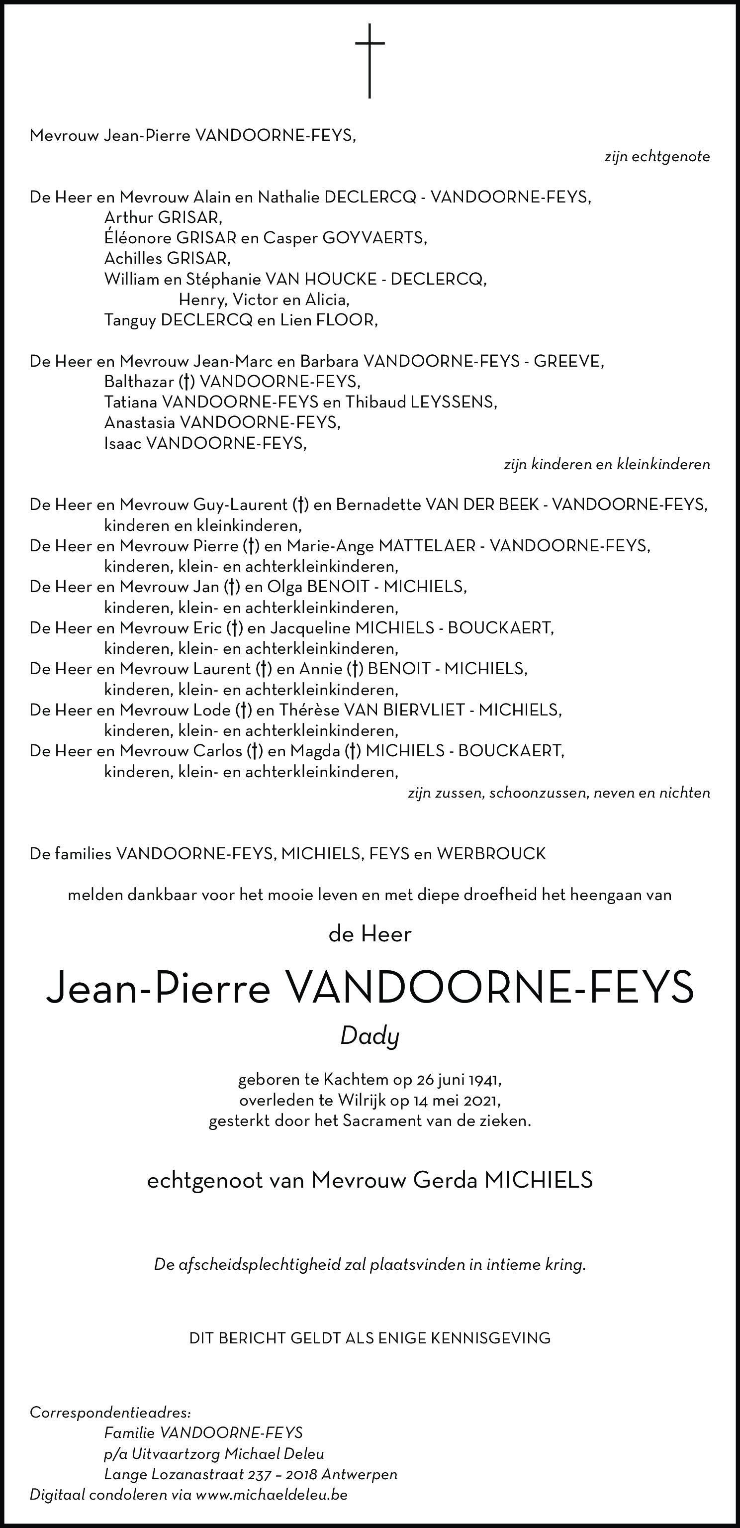 Jean-Pierre Vandoorne-Feys