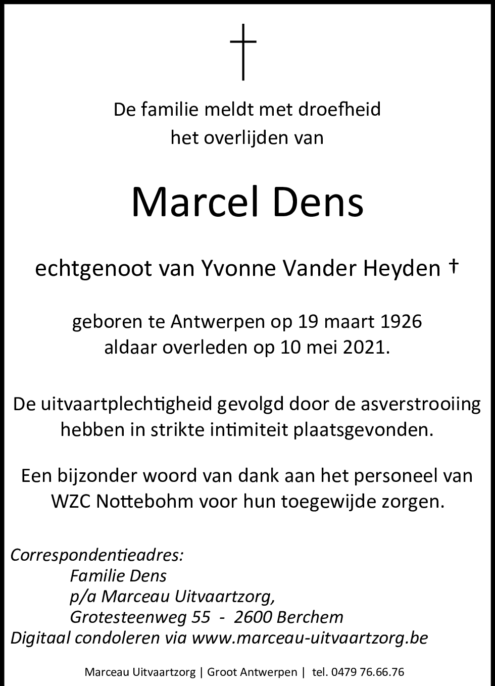 MARCEL DENS