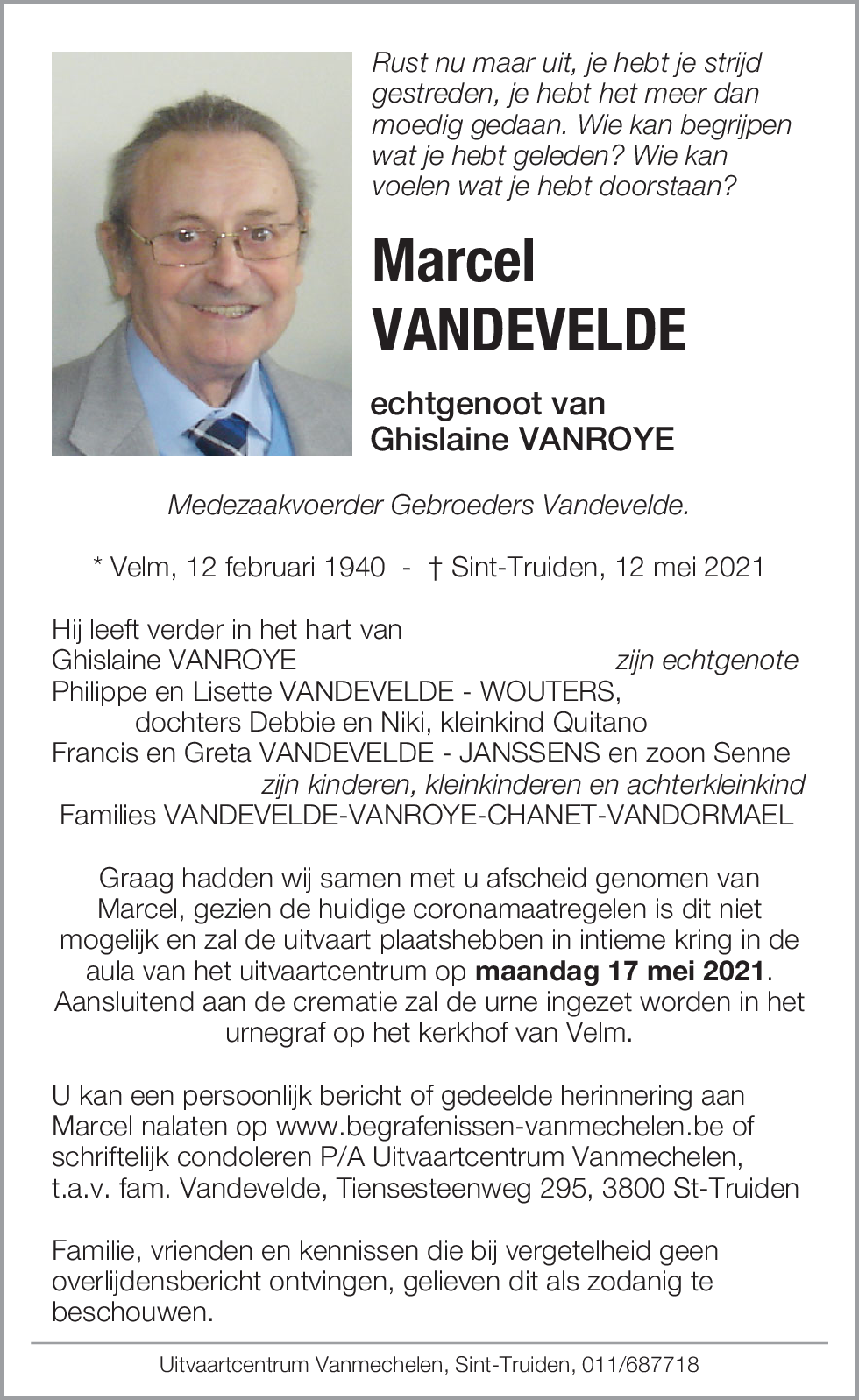 Marcel Vandevelde