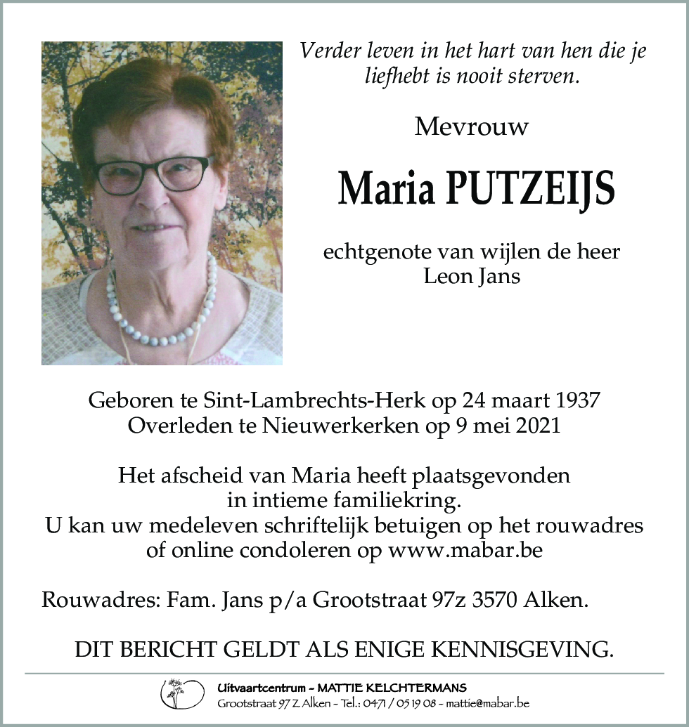 Maria PUTZEIJS
