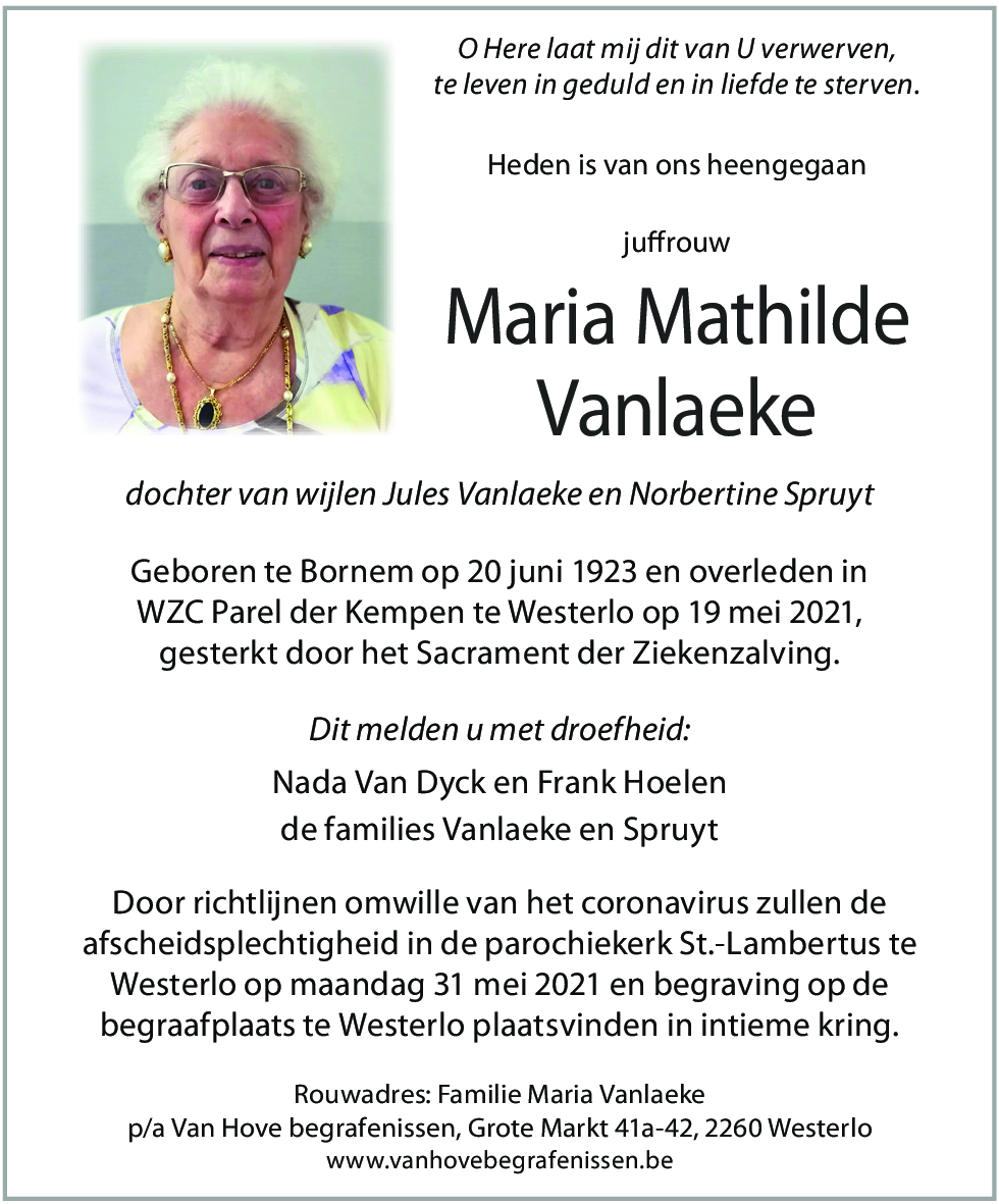 Maria Vanlaeke