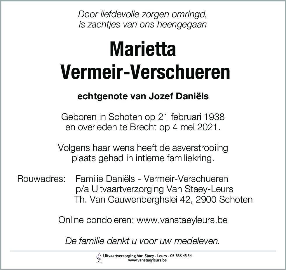 Marietta Vermeir-Verschueren