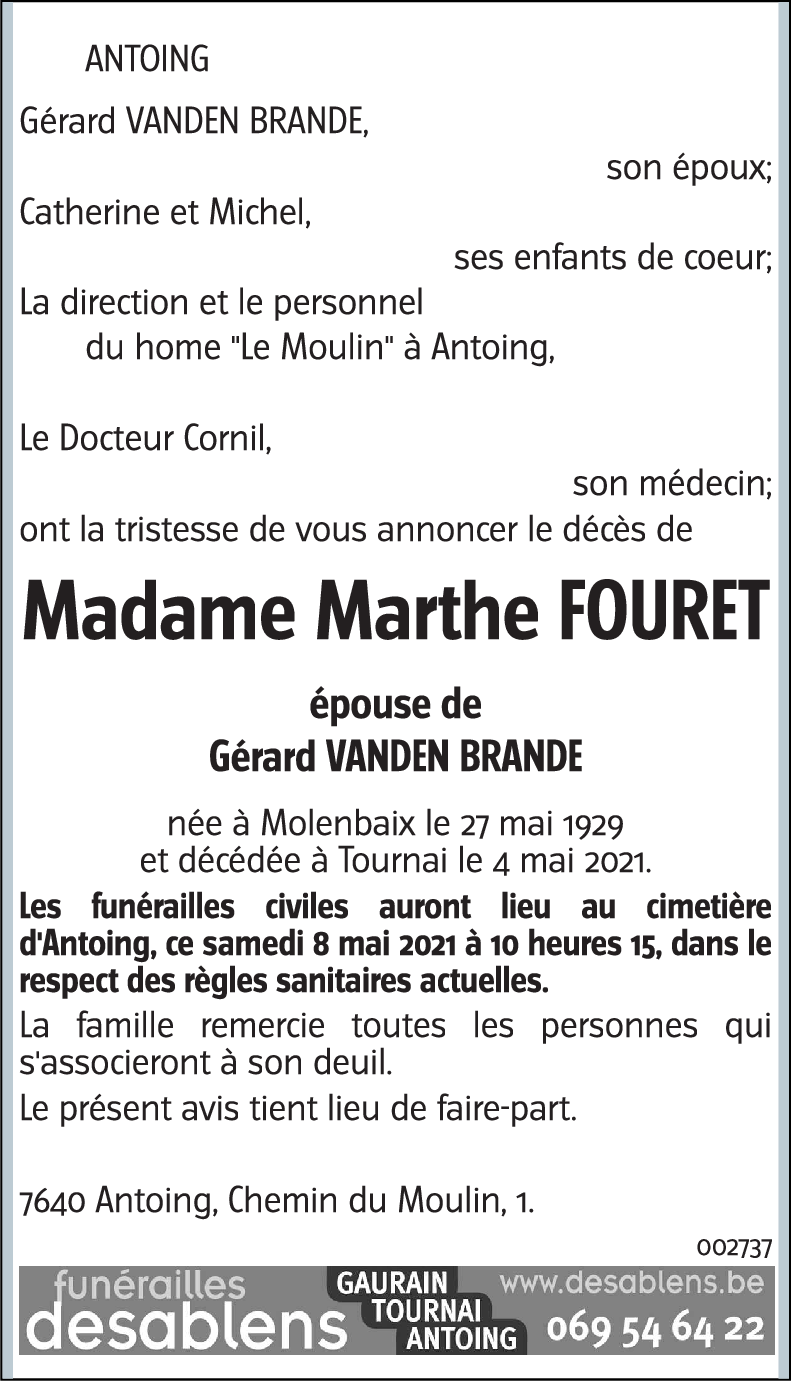 Marthe FOURET