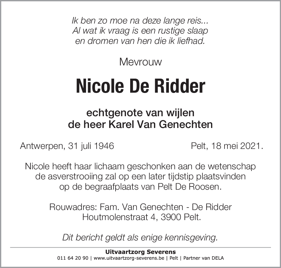 Nicole De Ridder
