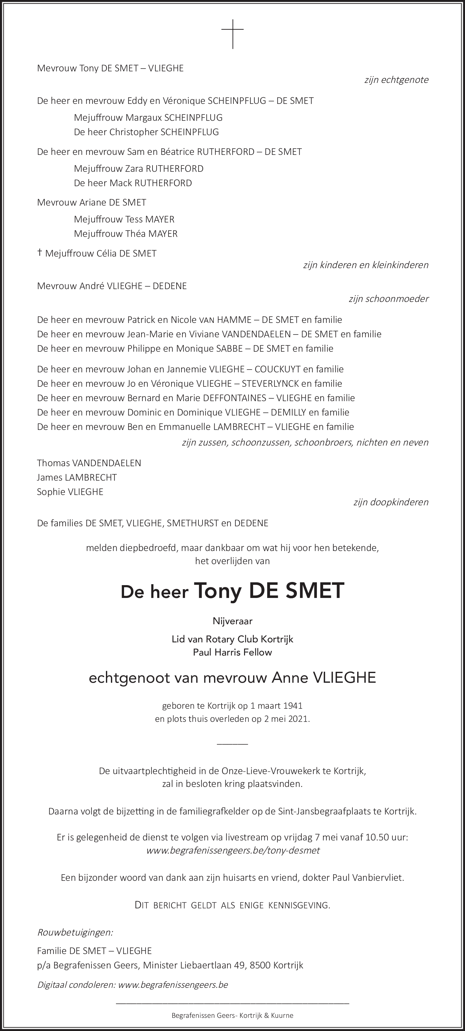 Tony De Smet