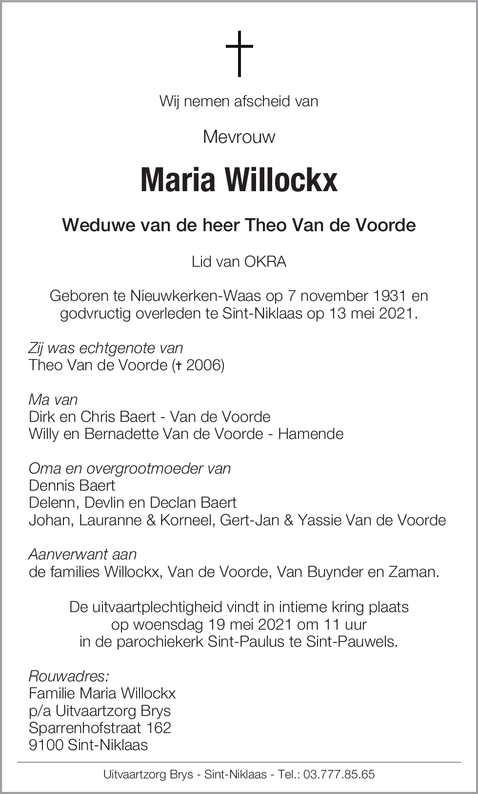 Willockx Maria