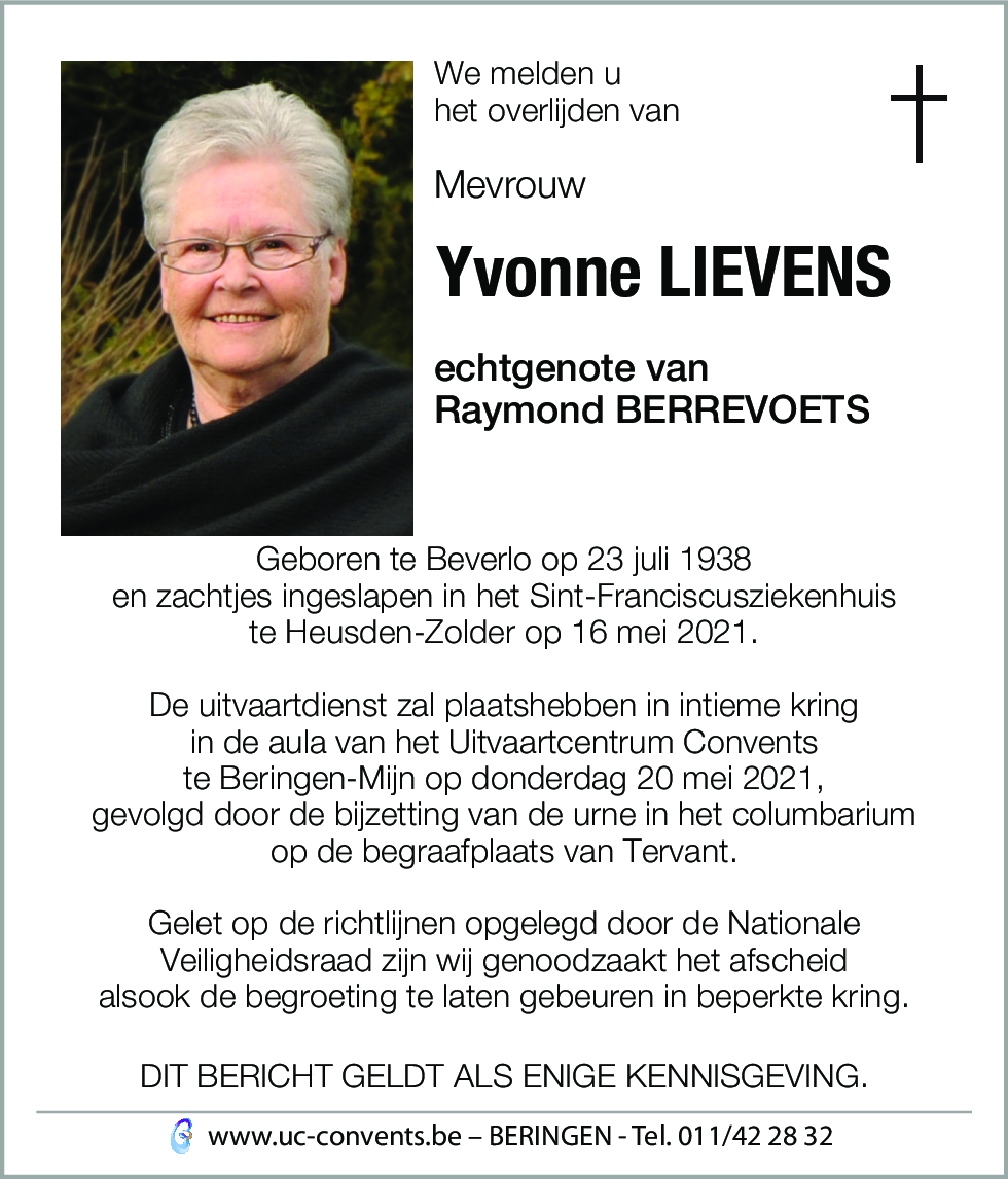 Yvonne Lievens