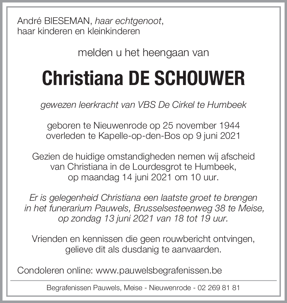 Christiana De Schouwer