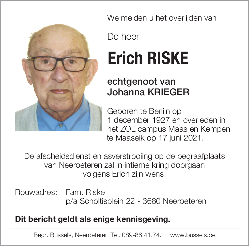 Erich RISKE
