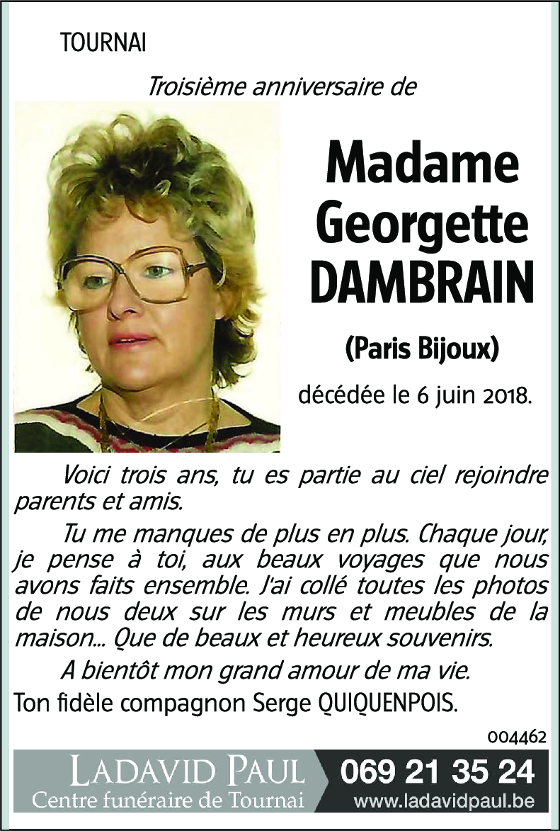 Georgette DAMBRAIN.