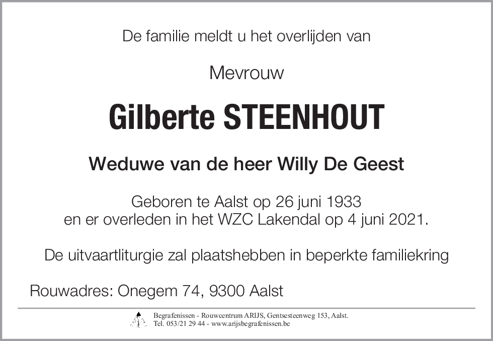 Gilberte Steenhout