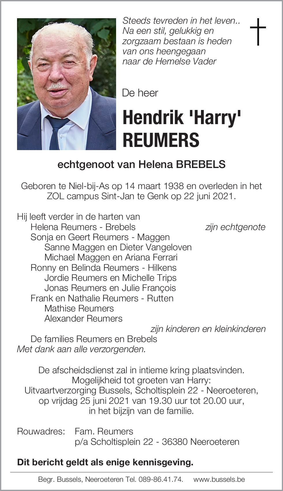 Hendrik 'Harry' REUMERS