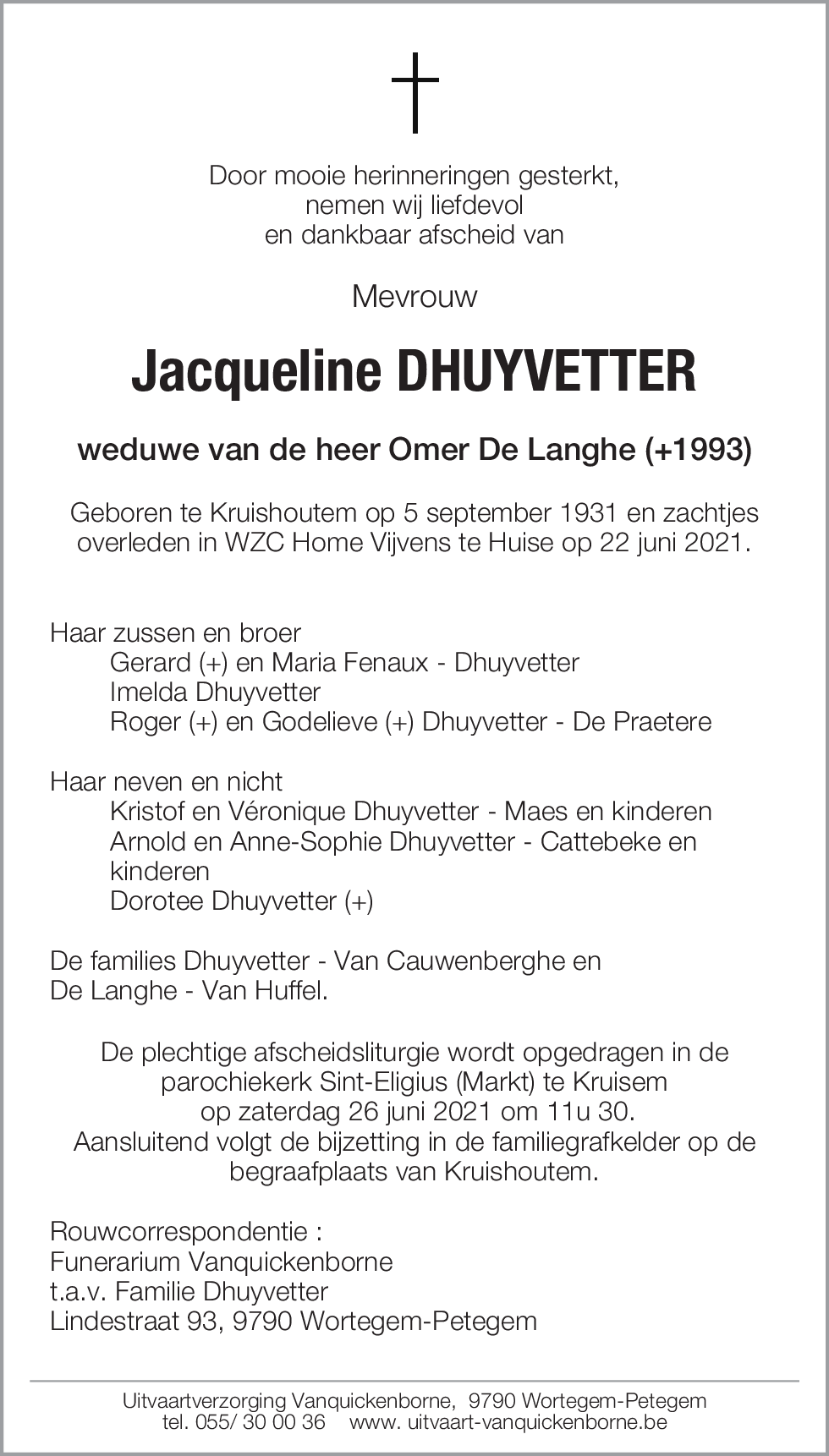 Jacqueline Dhuyvetter