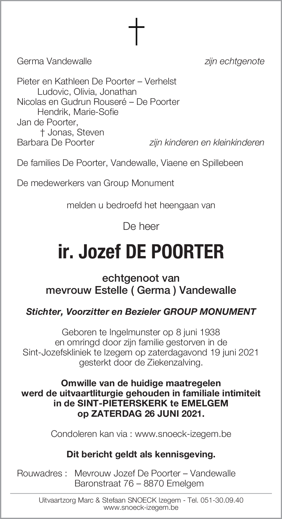 Jozef De Poorter