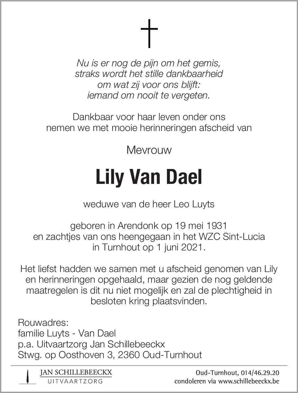 Lily Van Dael
