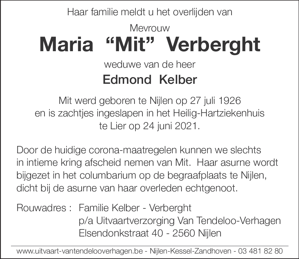 Maria Verberght