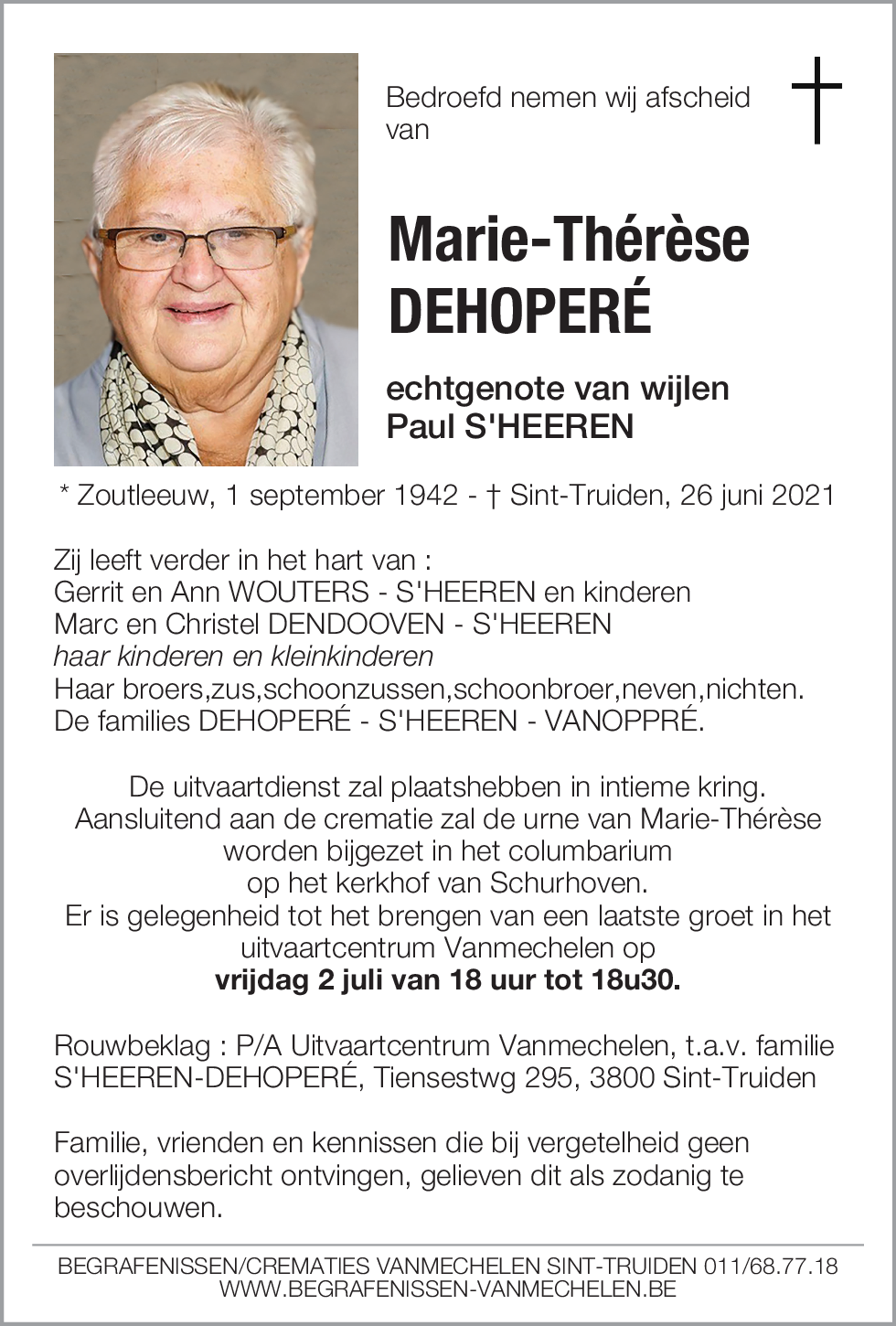 Marie-Thérèse Dehoperé