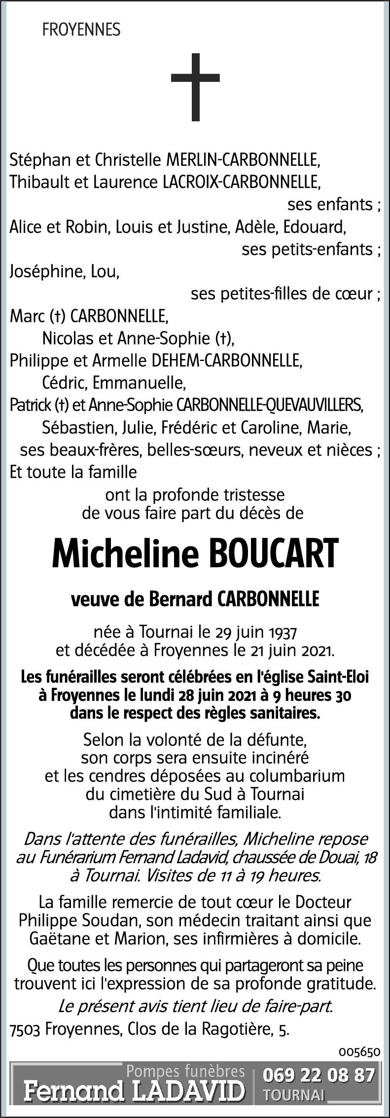 Micheline BOUCART