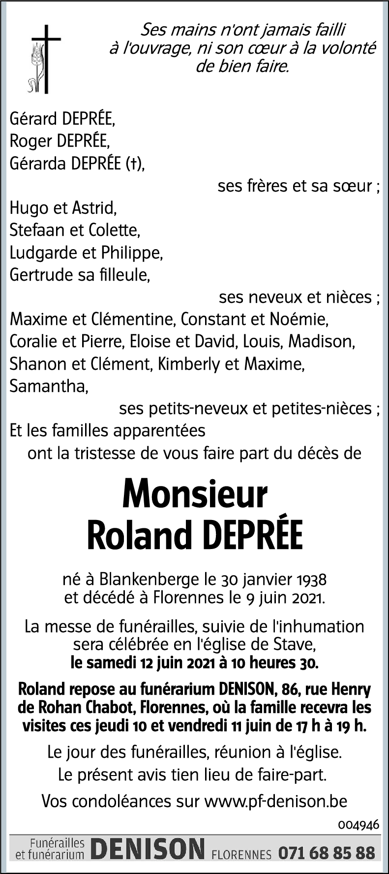 Roland DEPRÉE