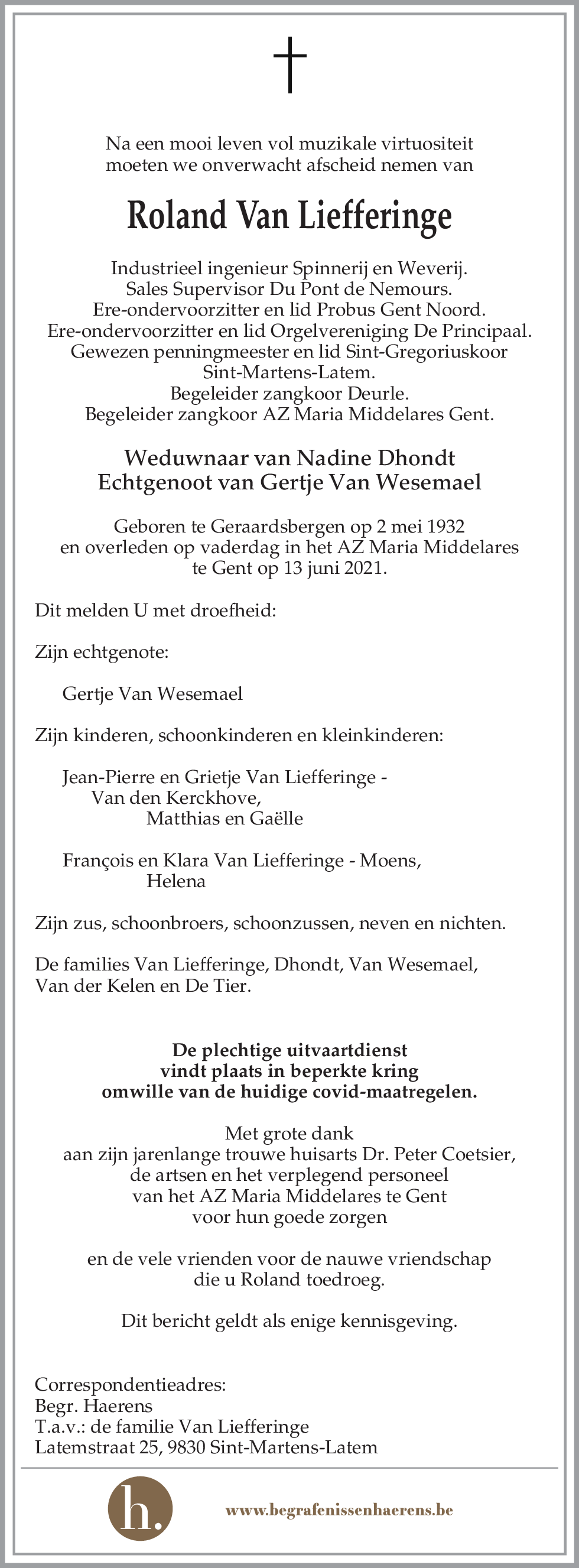 Roland Van Liefferinge