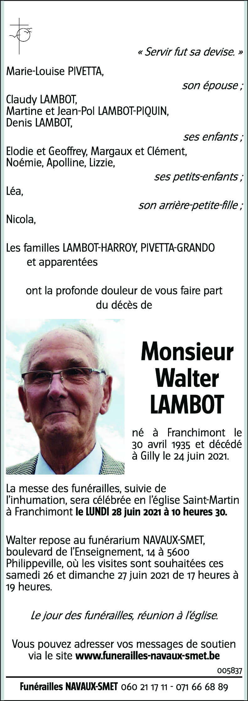 Walter LAMBOT