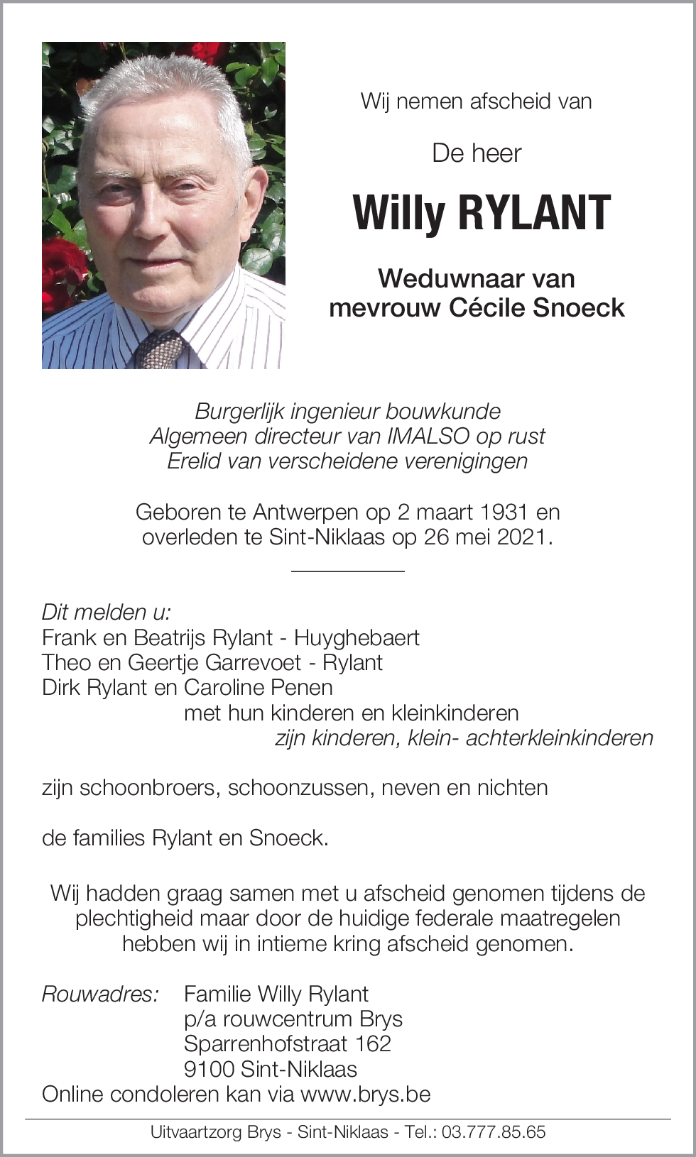 Willy Rylant